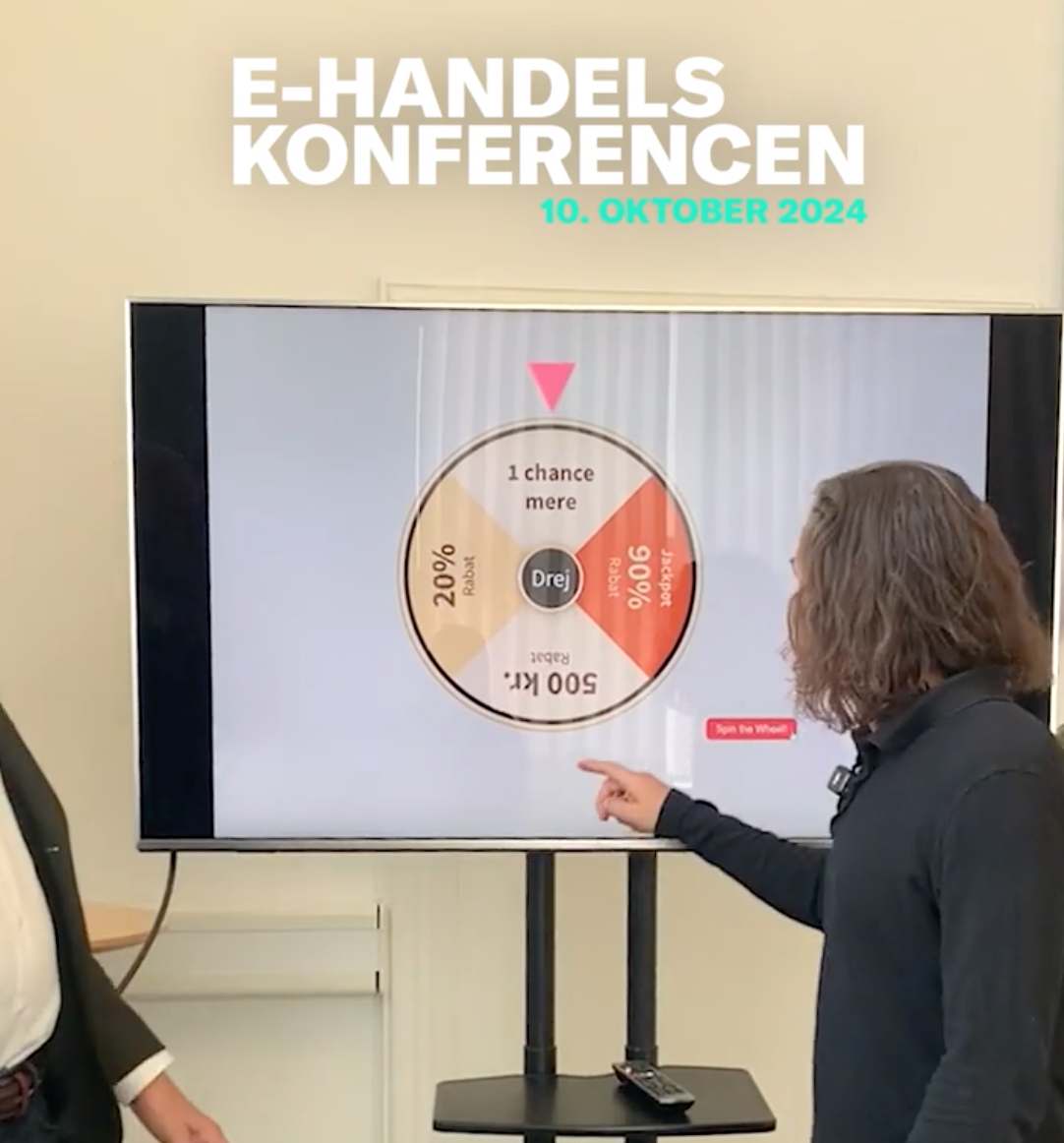 Gamification project showing spinning wheel interface